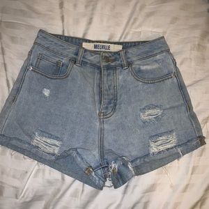 Brandy Melville high waisted denim shorts